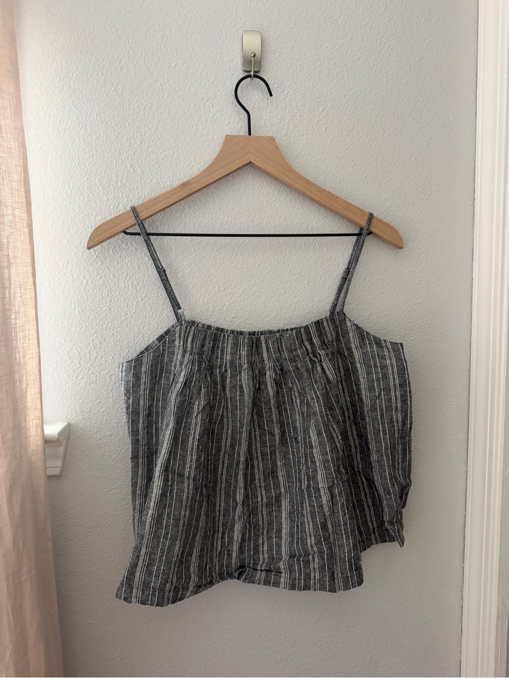 Outerknown Striped Linen-Blend Spaghetti Strap Tank Top